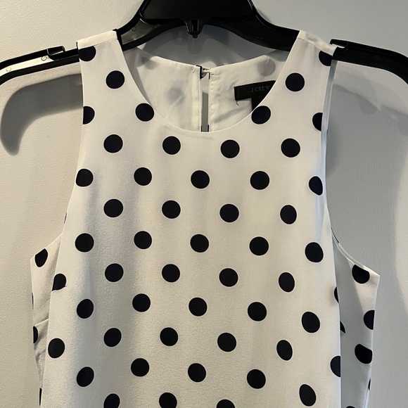 J. Crew 100% silk polka dot midi dress - Picture 3 of 9